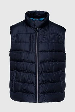 Black polyester vest for men