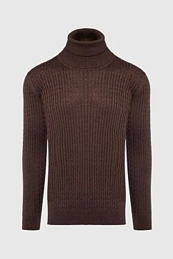 Golf men's wool, silk and cashmere burgundy