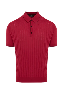 Cotton polo red for men