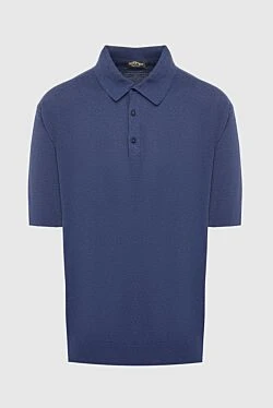 Cotton polo blue for men