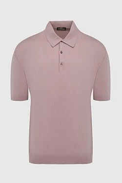 Cotton polo beige for men