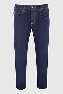 Cotton and polyester jeans blue for men