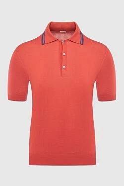 Cotton polo orange for men