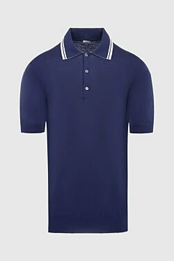 Cotton polo blue for men