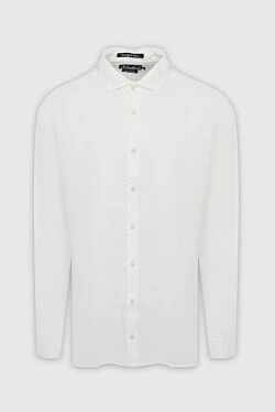 Men's white linen shirt