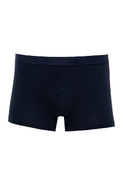 Blue men's boxer briefs made of cotton and elastane