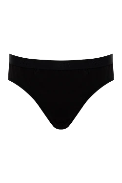 Black men's briefs made of cotton and elastane