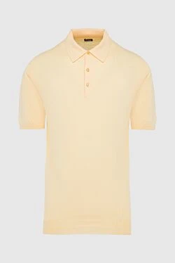 Cotton polo yellow for men