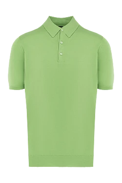 Cotton polo green for men