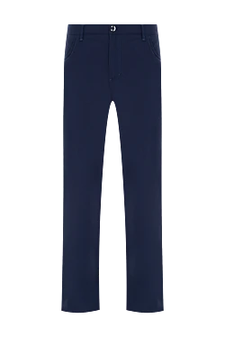 Blue cotton trousers for men