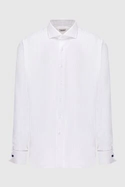 White cotton shirt for men