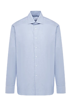 Blue cotton shirt for men