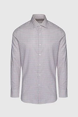 Gray cotton shirt for men