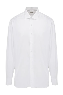 White cotton shirt for men