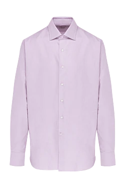 Pink cotton shirt for men