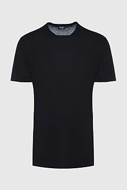 Black cotton T-shirt for men