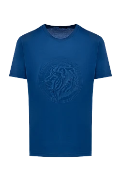 Cotton T-shirt blue for men