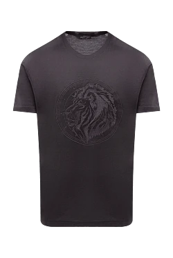 Gray cotton T-shirt for men