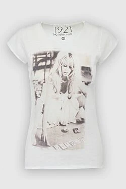 White cotton T-shirt for women