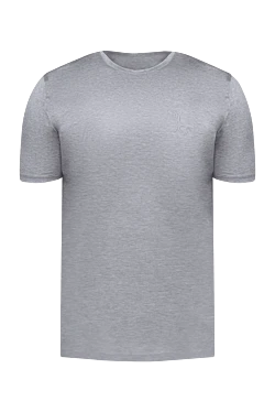 Gray cotton T-shirt for men