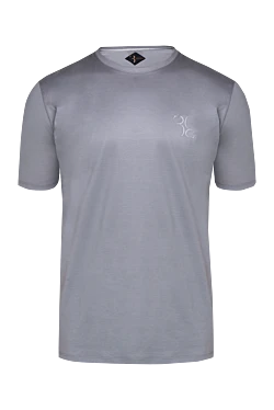 Gray cotton T-shirt for men