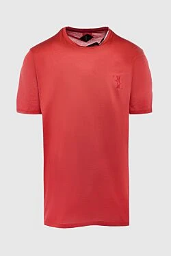 Red cotton T-shirt for men