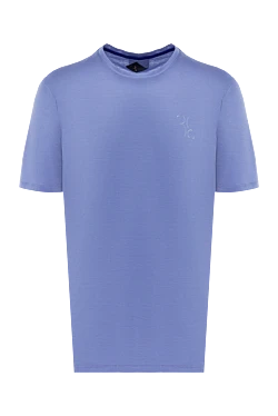 Purple cotton T-shirt for men