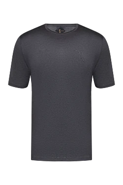 Gray cotton T-shirt for men