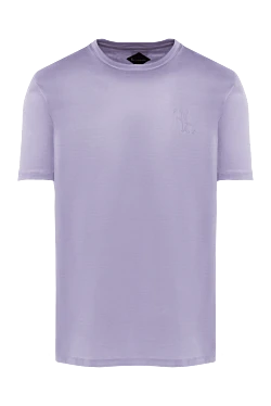 Purple cotton T-shirt for men