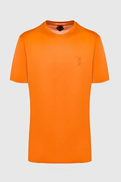 Cotton T-shirt orange for men