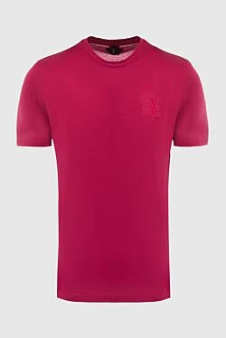 Red cotton T-shirt for men