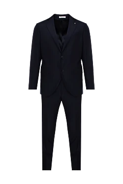 Gray wool men's suit