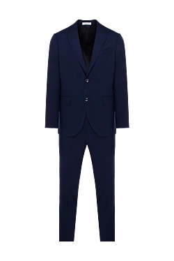 Men's suit made of wool, blue