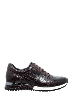 Brown Alligator Sneakers for men