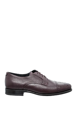 Shoes for men made of leather burgundy