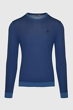 Cotton jumper blue for men