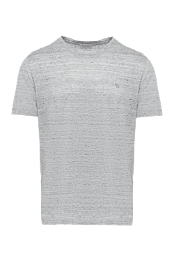 Gray linen T-shirt for men