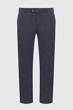 Men's gray wool and cashmere trousers