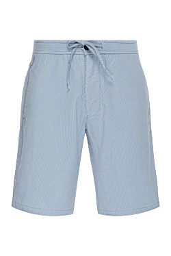 Cotton and polyester shorts blue for men