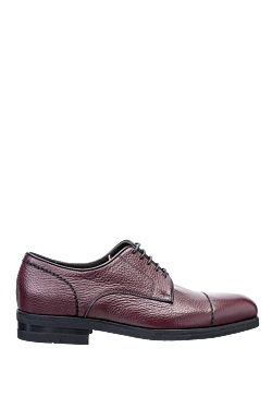 Shoes for men made of leather burgundy