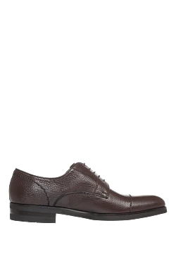 Brown leather men's shoes