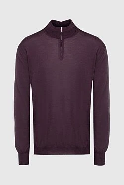 Troyer cashmere and silk brown for men