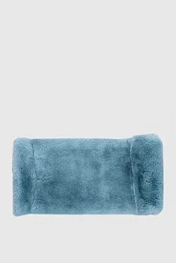 Blue fur scarf for women