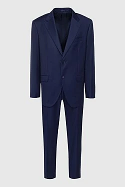 Men's suit made of wool, blue