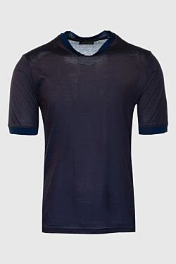 Cotton T-shirt blue for men