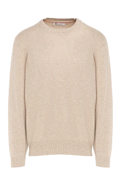 Cashmere jumper beige for men