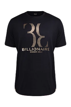 Black cotton T-shirt for men