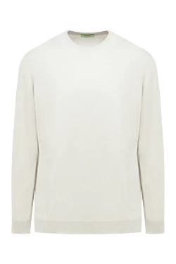 White silk jumper for men