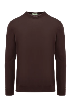 Silk jumper brown for men