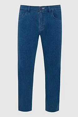 Cotton and polyurethane jeans blue for men